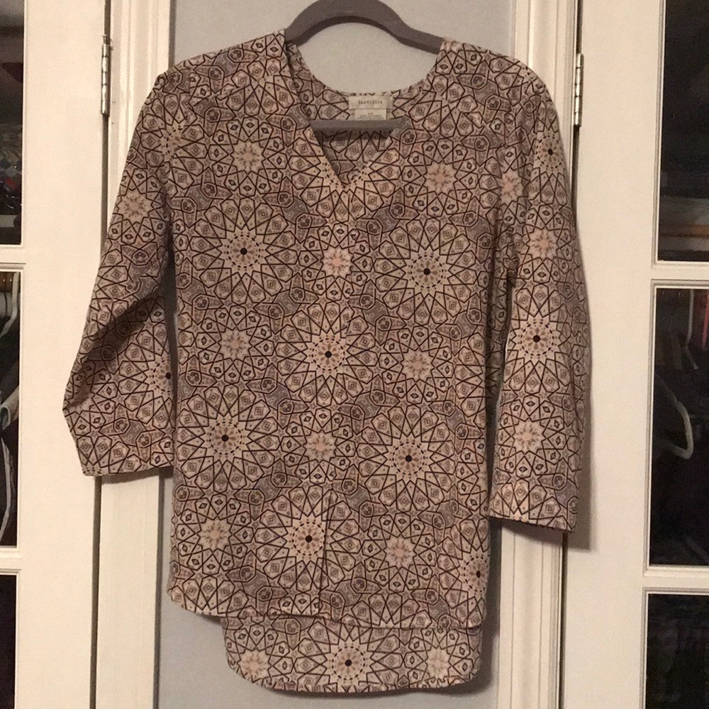 Van Heusen multi-patterned blouse